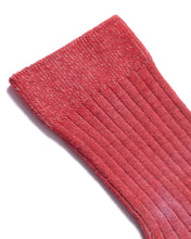 Load image into Gallery viewer, Ruby Ribbed Hand-dyed Socks