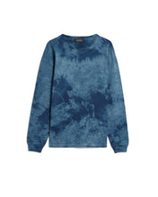 Load image into Gallery viewer, DEEP BLUE Premium organic cotton Tie-dyed long sleeved top