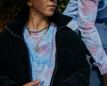 Load image into Gallery viewer, RED SKY - 100% Organic Cotton Long-Sleeved Tie-Dyed Top