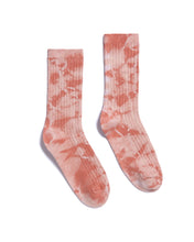 Load image into Gallery viewer, Chestnut Ribbed Tie-dyed Socks
