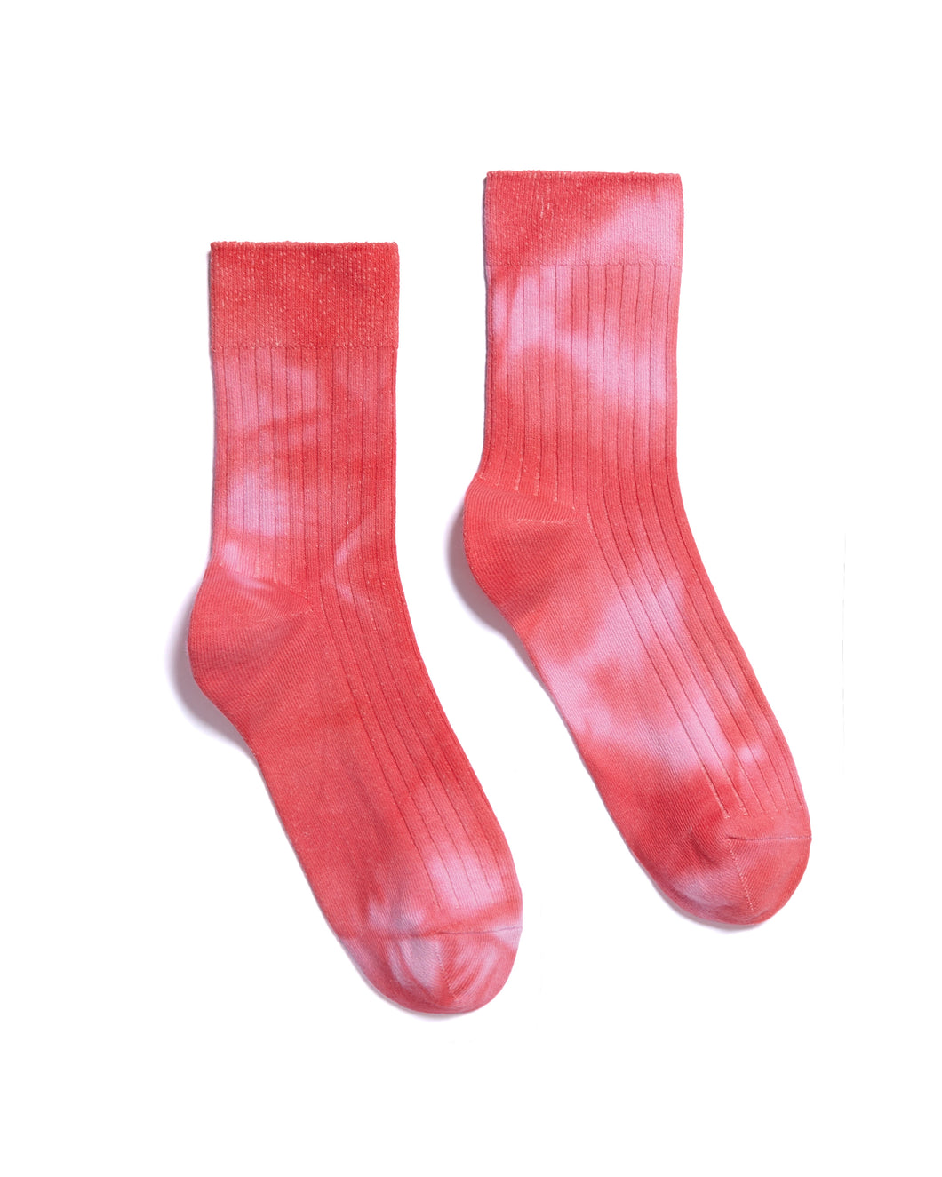 Cherry Ribbed Tie-dye Socks