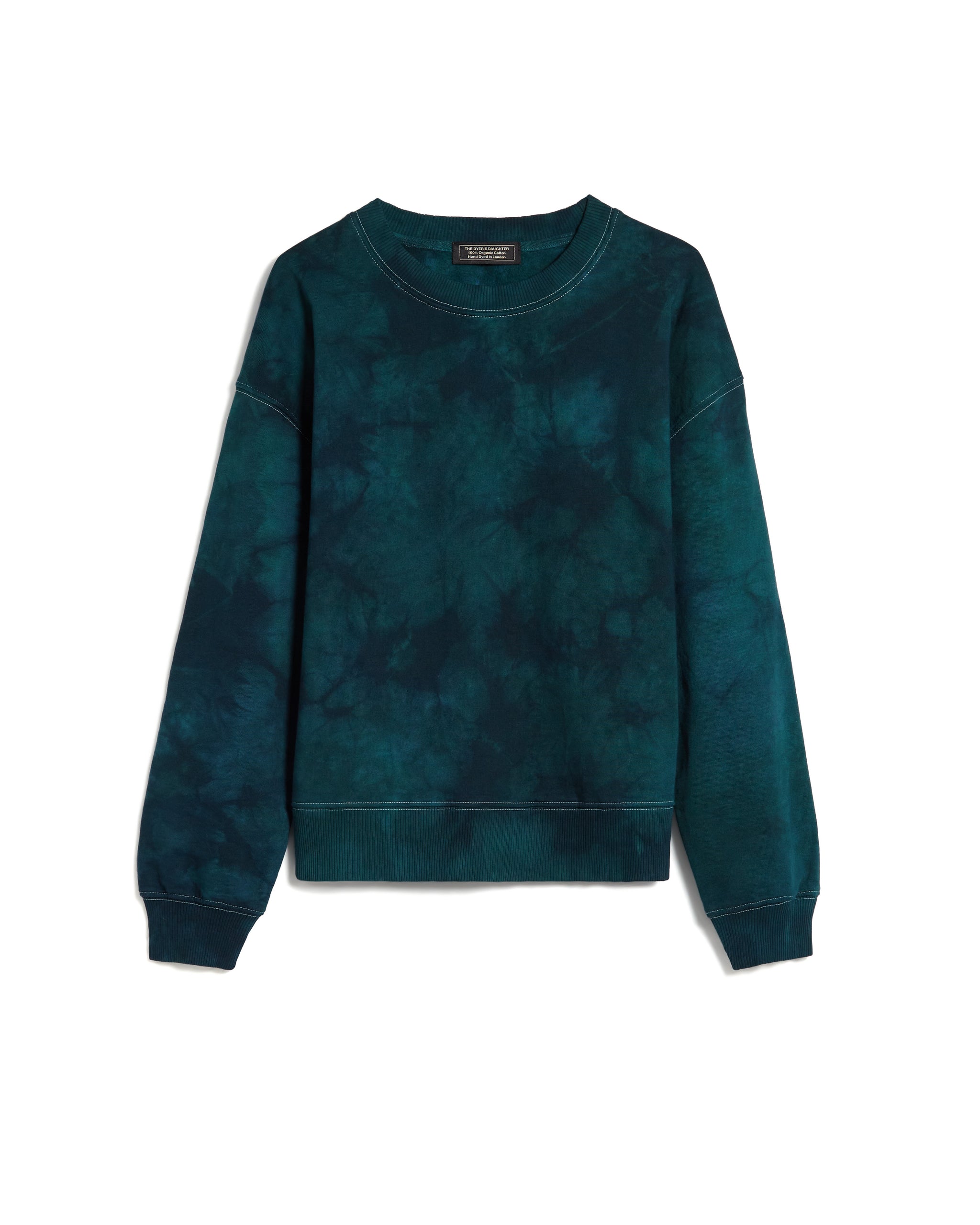 Tie Dye - Eco top Print on Organic Cotton Crewneck Sweatshirt